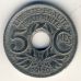 5 сентим 1920 год Франция (сантим)