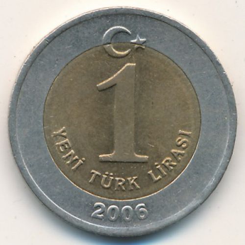 1 новая лира 2006 год Турция
