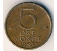 5 эре 1977 год Норвегия