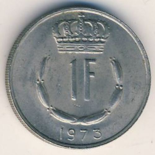 1 франк 1973 год Люксембург. Жан