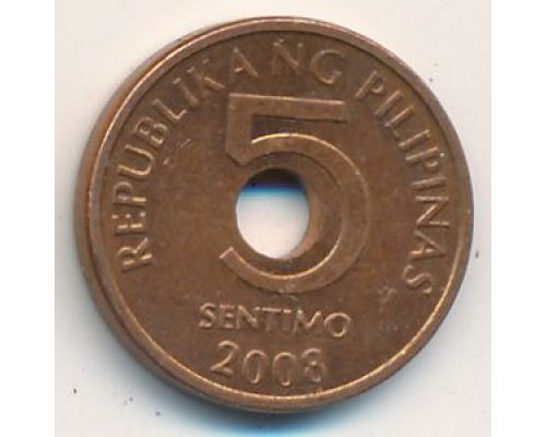 5 сентимо 2008 год Филиппины