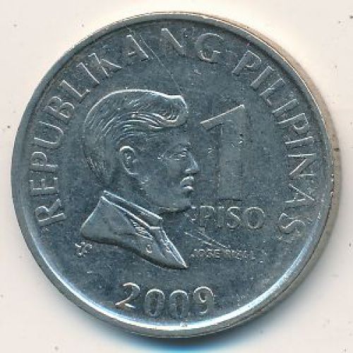 1 писо 2009 год Филиппины - песо