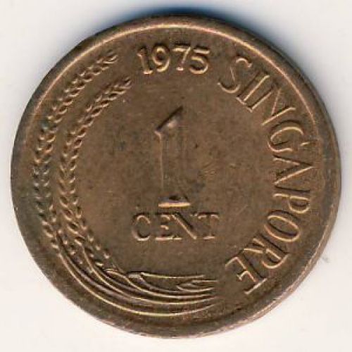 1 цент 1975 год. Сингапур