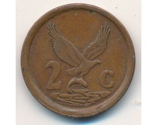 2 цента 1992 год ЮАР
