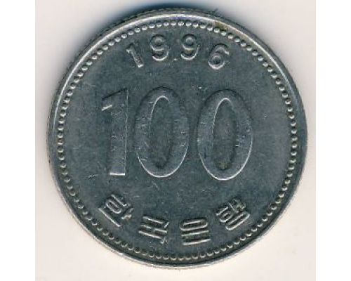 100 вон 1996 год Южная Корея