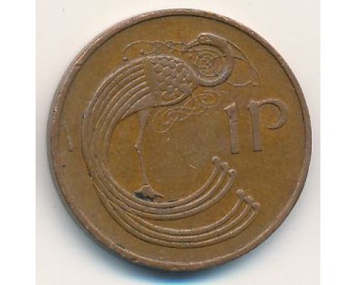 1 пенни 1974 год Ирландия
