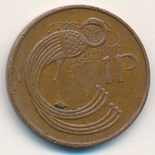 1 пенни 1974 год. Ирландия