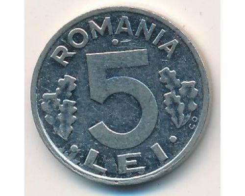 5 лей 1992 год Румыния