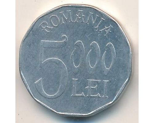 5000 лей 2002 год Румыния