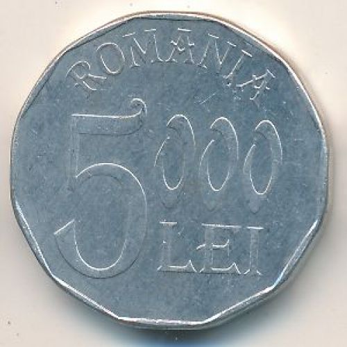 5000 лей 2002 год. Румыния