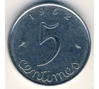 5 сентим 1962 год Франция (сантим)