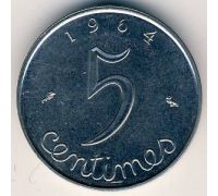 5 сентим 1964 год Франция (сантим)