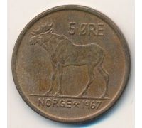 5 эре 1967 год Норвегия Лось