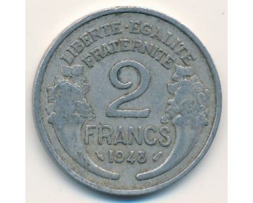2 франка 1948 год Франция