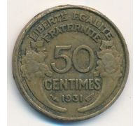 50 сентим 1931 год Франция (сантим)