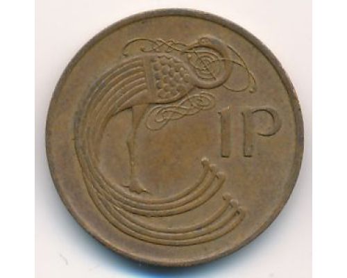 1 пенни 1986 год Ирландия