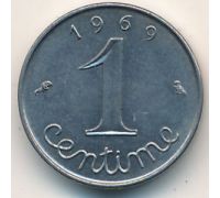1 сентим 1969 год Франция (сантим)