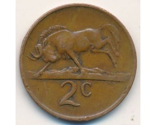 2 цента 1974 год ЮАР
