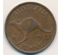 1 пенни 1957 год Австралия (p) Perth