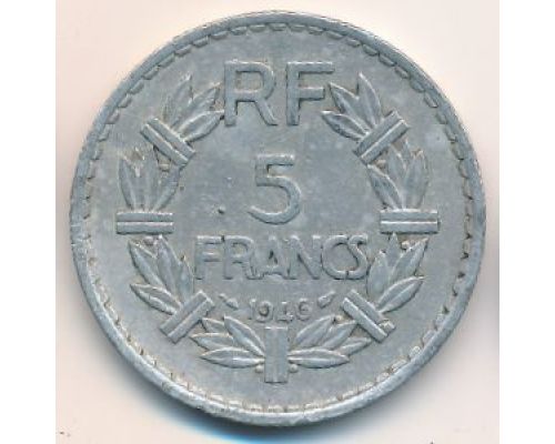 5 франков 1946 год Франция