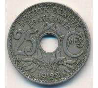 25 сентим 1922 год Франция (сантим)