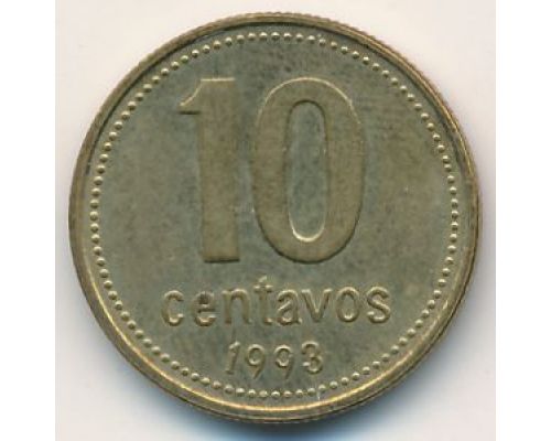 10 сентаво 1993 год Аргентина
