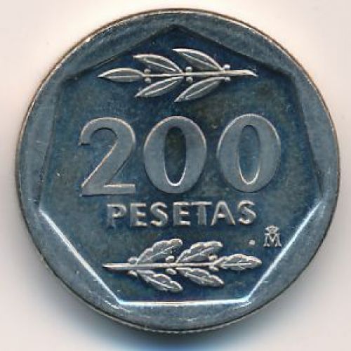 200 песет 1986 год. Испания
