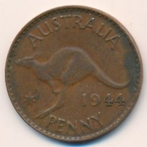 1 пенни 1944 год. Австралия. (p) Perth