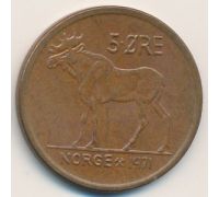 5 эре 1971 год Норвегия Лось