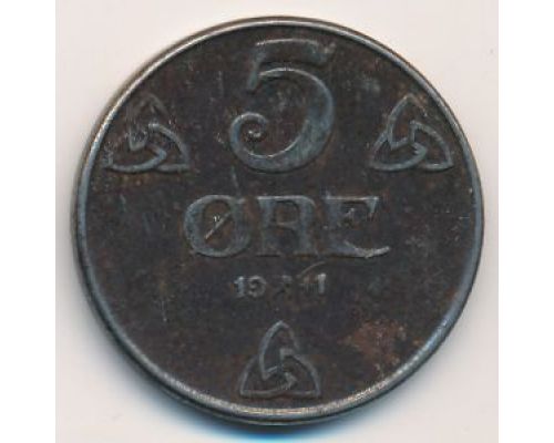 5 эре 1941 год Норвегия Оккупация