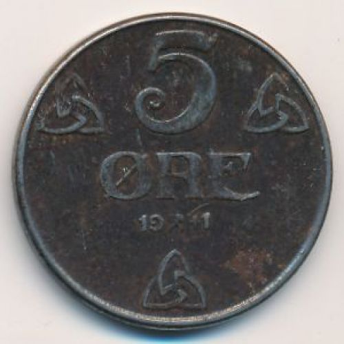 5 эре 1941 год. Норвегия. Оккупация