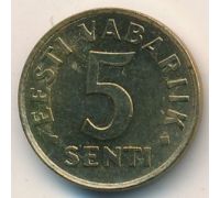 5 сентов 1991 год Эстония