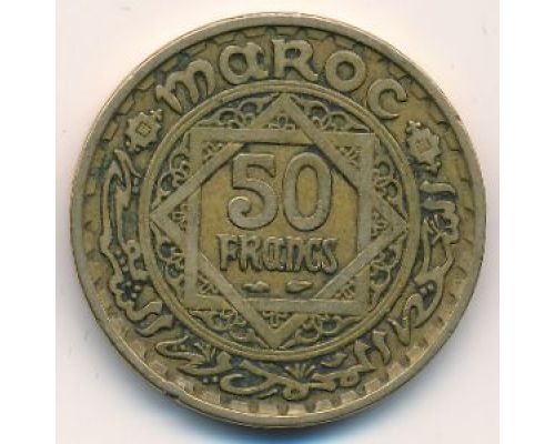 50 франков 1951 год Марокко - 1371