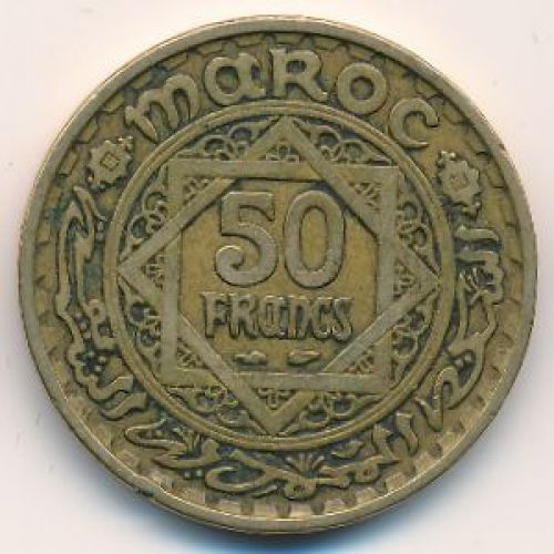 50 франков 1951 год. Марокко - 1371