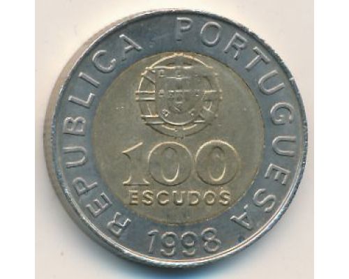 100 эскудо 1997 год Португалия Педро Нуниш