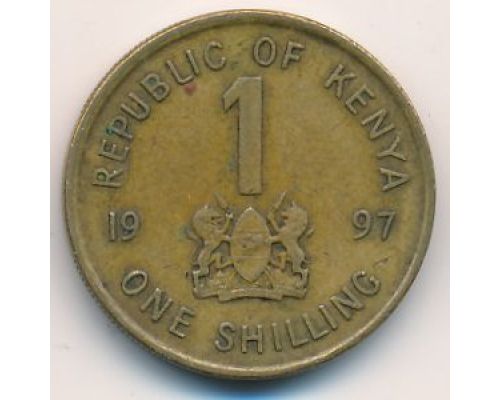 1 шиллинг 1997 год Кения Даниель Арап Мои