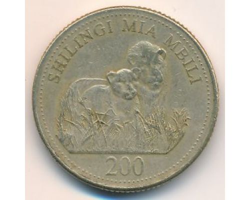 200 шиллингов 1998 год Танзания Занзибар