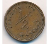 1/2 цента 1970 год Родезия