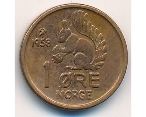 1 эре 1958 год Норвегия