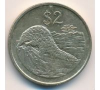 2 доллара 1997 год Зимбабве Панголины