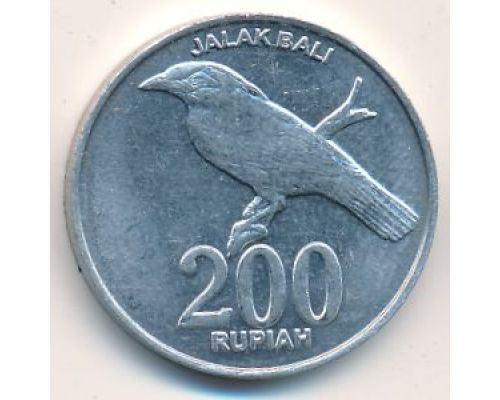 200 рупий 2003 год Индонезия Скворец