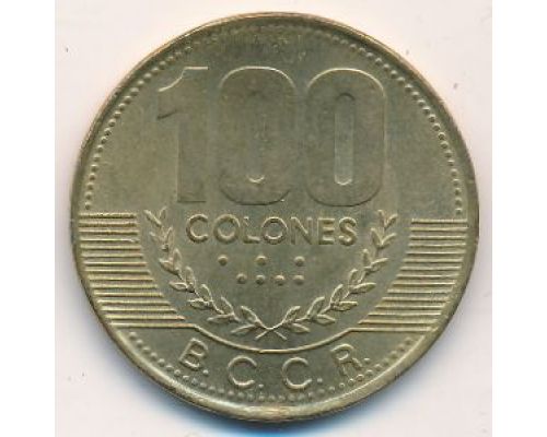 100 колон 1997 год Коста-Рика