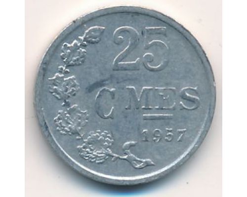 25 сантим 1957 год Люксембург