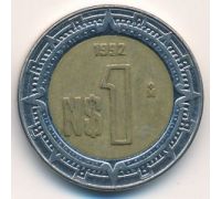1 новый песо 1992 год Мексика