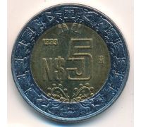 5 новых песо 1993 год Мексика