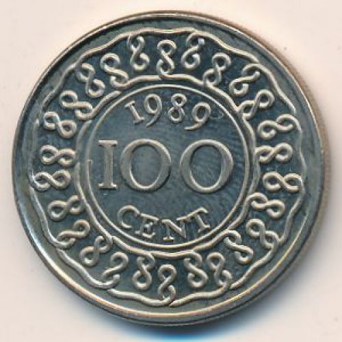 100 центов 1989 года Суринам