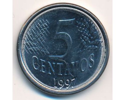 5 сентаво 1997 год Бразилия