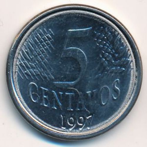 5 сентаво 1997 год. Бразилия