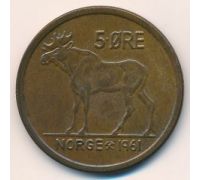 5 эре 1961 год Норвегия Лось
