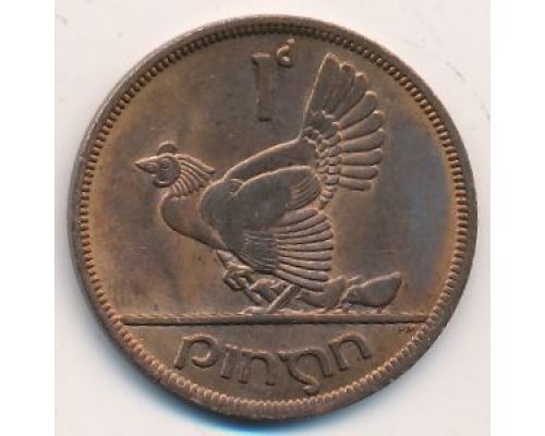 1 пенни 1968 год Ирландия